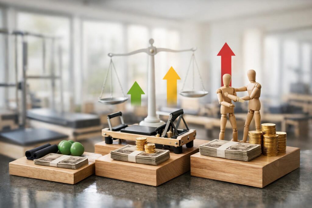 zen place pilatesと他社ピラティススタジオとの料金比較