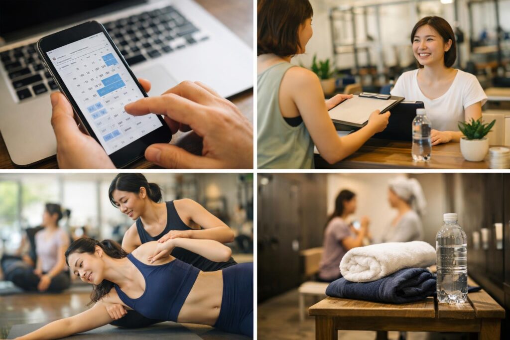 zen place ピラティス 八重洲の体験レッスン予約から当日の流れ